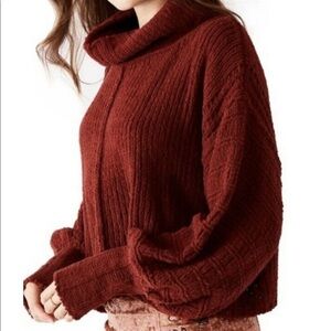Free People cowl neck sweater cozy